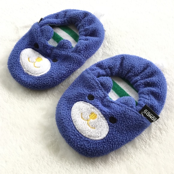 Bonds Other - 4/25$ 🦋 Bonds fleece blue cat baby slippers